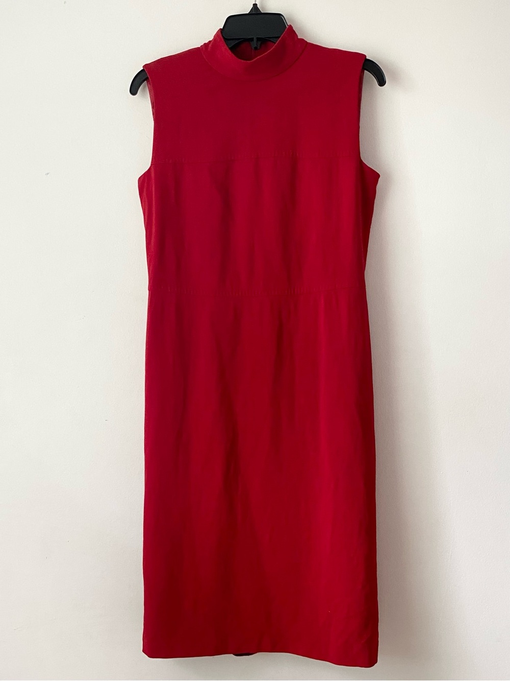 Max Mara Wool Blend Mock Neck Dress
